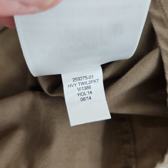 Banana Republic Heavy Twill Shirt Men's XXL Button Up Brown 2 Pockets EUC LN - Picture 5 of 15